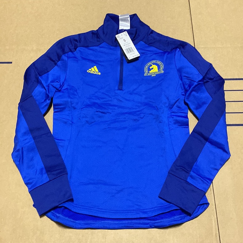 Adidas Women Boston Marathon 1/2 zip sweatshirt LRG #103